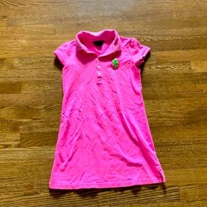 Polo pink girls dress